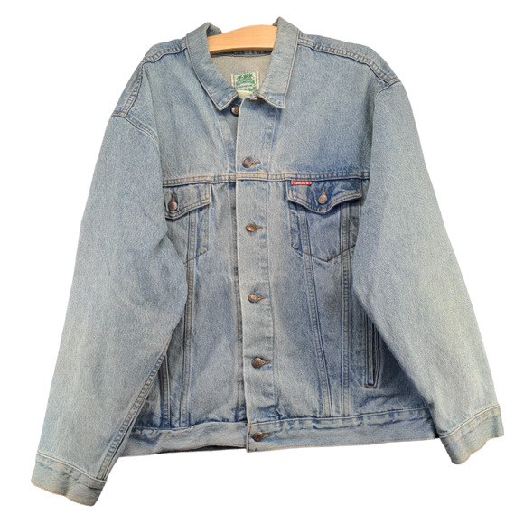 Carlos 'N Charlie's Men's Senor Frogs Denim Jean Jacket Blue XL Cotton - Picture 1 of 14